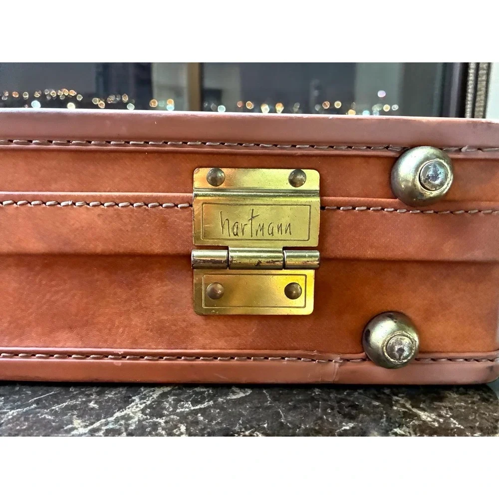 Vintage Hartmann Belting Leather Attache Briefcase Tan USA 18x13x5